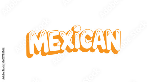 Mexican Text Graphic.