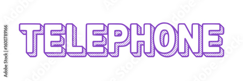 Telephone Text Graphic.