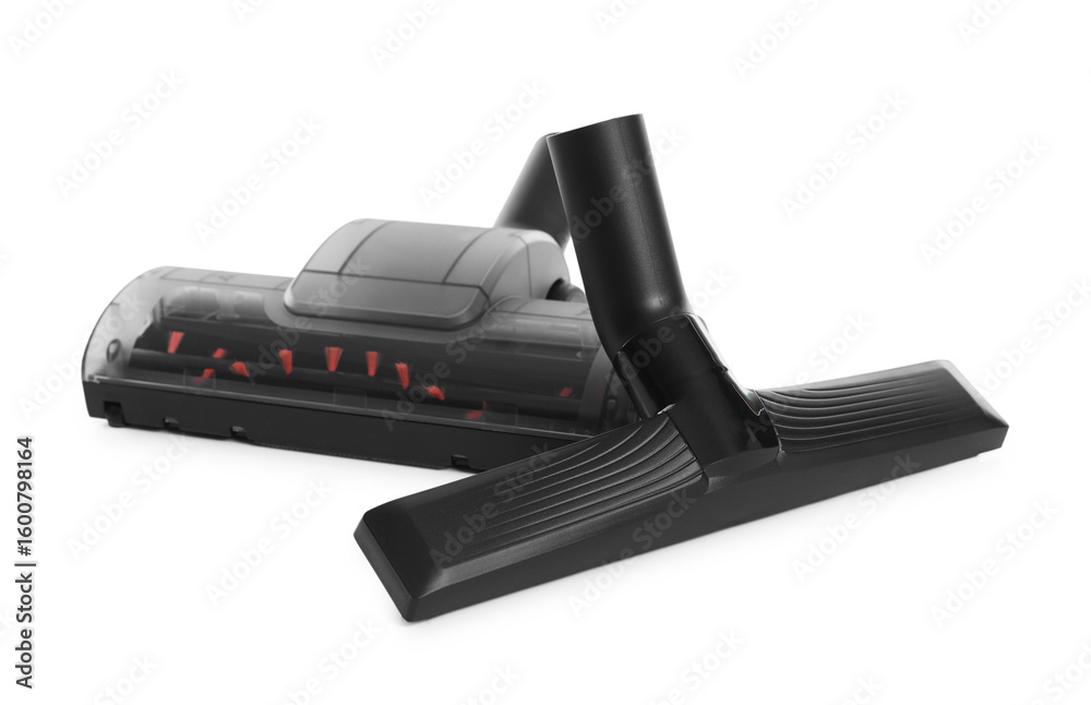 Vacuum cleaner brushes on white background. Household appliance Vacuum cleaner brushes on white background. Household appliance