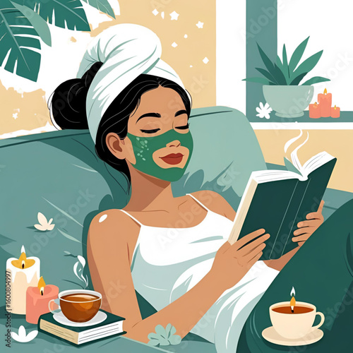 woman in spa salon