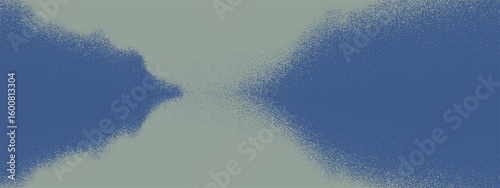 A blue background with a black and white pattern