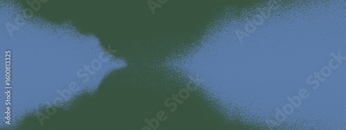 A blue background with a black and white pattern