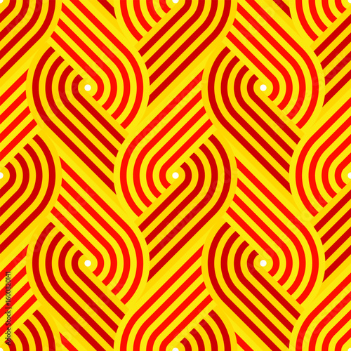 loop pattern of catalonia flag. stripes background for decoration. vector illustration
