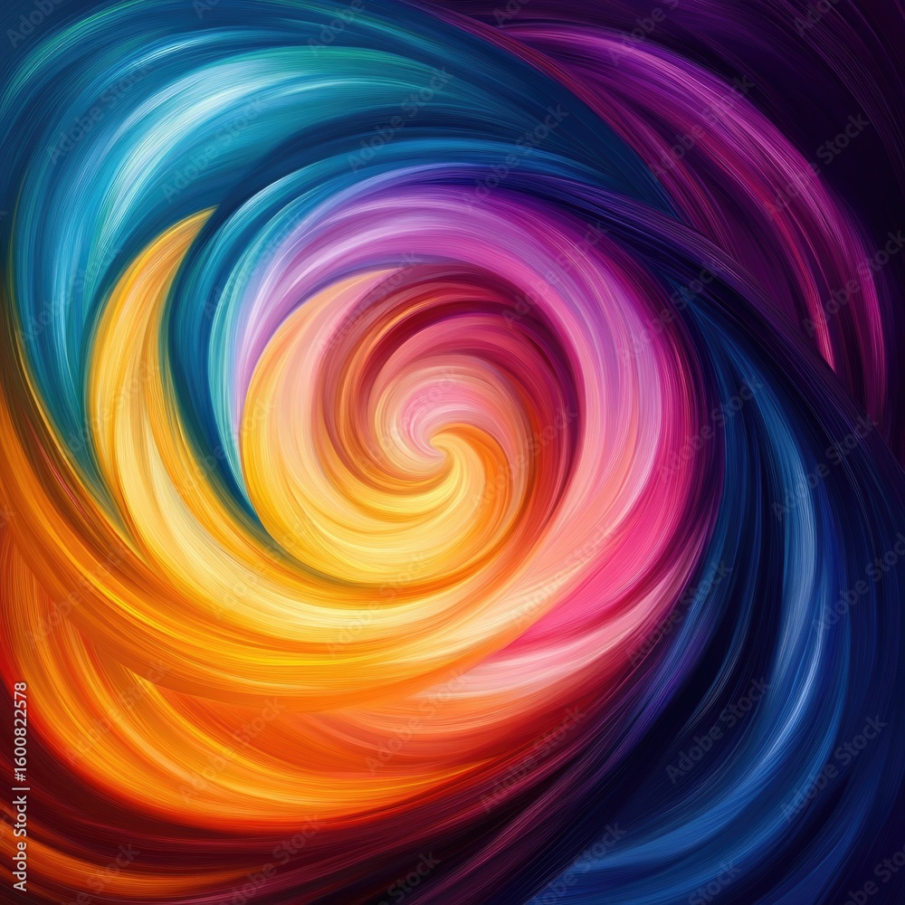 Fototapeta premium Vibrant Color Swirl