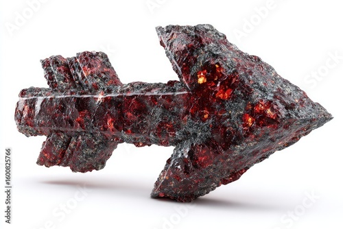 Red Crystal Arrow Design