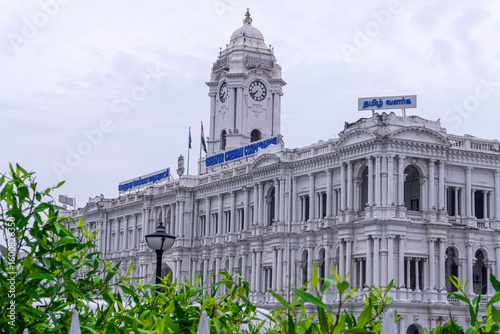 The Ripon Building is the seat and headquarters of the Greater Chennai Corporation in Chennai, Tamil Nadu. It is located near the Chennai Central railway station. largest Government Building in india.