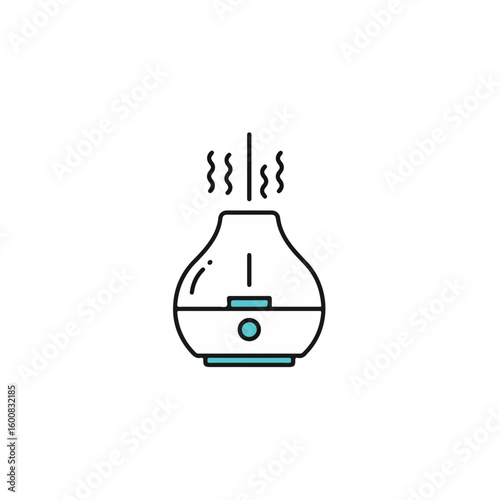 An aroma diffuser releasing a pleasant scent into the air.