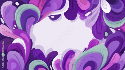 Abstract purple floral background