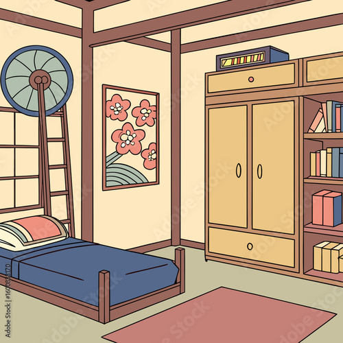 vector illustration of a modern house