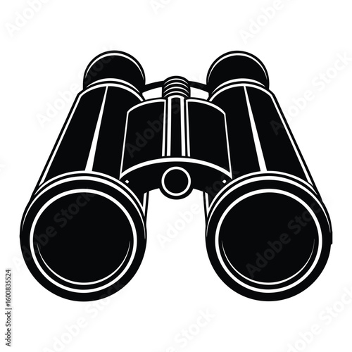 Vintage Binoculars Image Black and White Optics Viewfinder