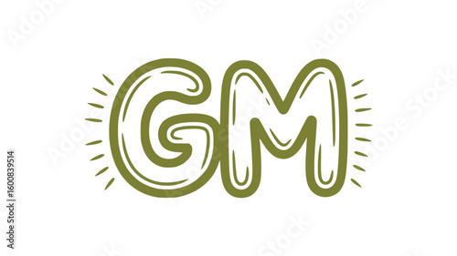 Handwritten GM Initials.