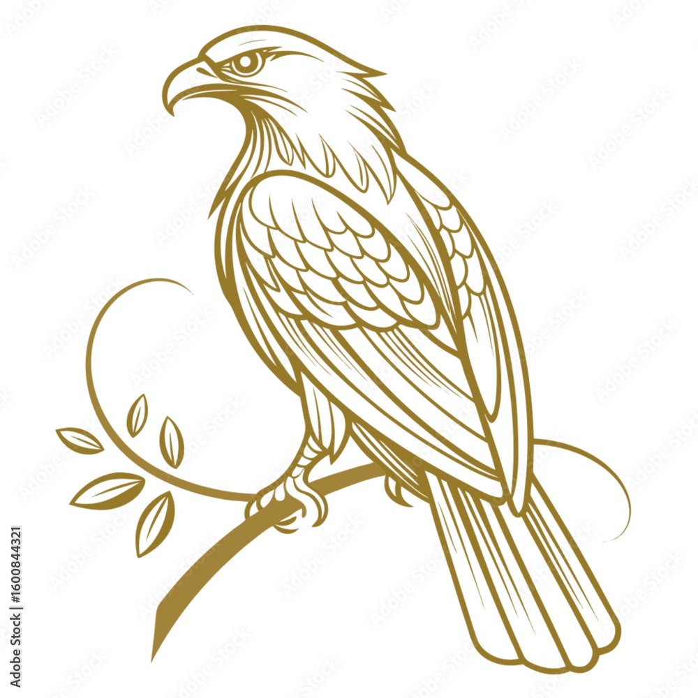 Fototapeta premium eagle on a white background