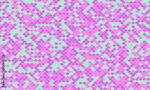 Abstract pastel pink and mint green snakeskin pattern.  Perfect for fashion, textile design, or vibrant digital backgrounds.