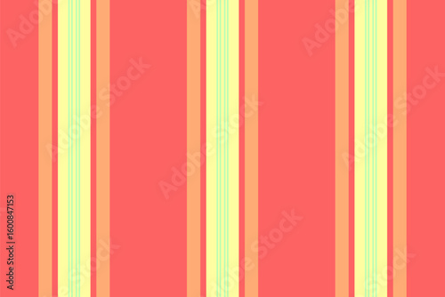 Vibrant vertical stripes in coral, pale yellow, and peach create a cheerful, summery pattern.  Perfect for textile designs, website backgrounds, or any project needing a playful, optimistic aesthetic.
