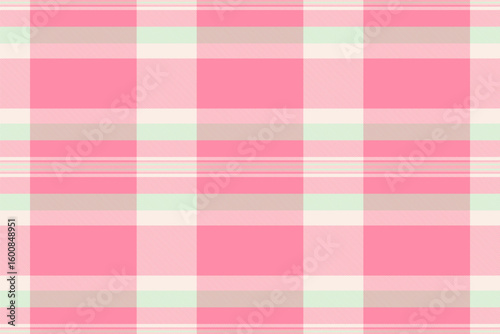 Sweet pastel pink and mint green plaid pattern.  Ideal for textile designs, backgrounds, or feminine branding.  A delicate, cheerful texture, representing softness and calm.