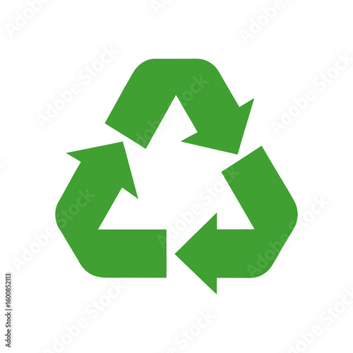 recycle sign with minimal details vector style