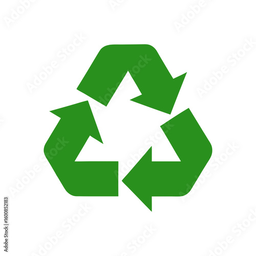 recycle sign with minimal details vector style