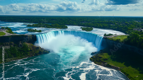  A midjourney spectacle of Niagara Falls 