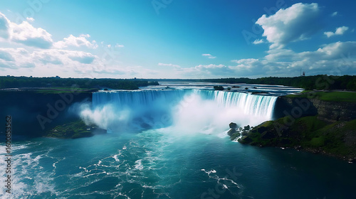  A midjourney spectacle of Niagara Falls 