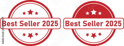 Best Seller 2025 Product Seal Icon for Sales Promotion