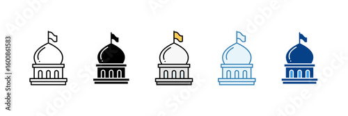 National  Icon Set Multiple Style Collection