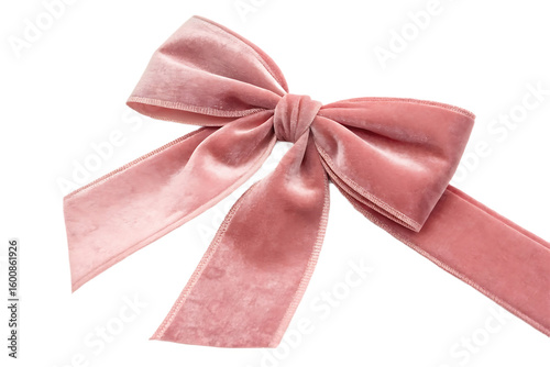Elegant Dusty Rose Velvet Bow, Perfect for Gift Wrapping or Decoration