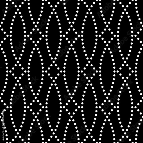 Vectur seamless texture.  Modern geometric background. Dotted grid.
