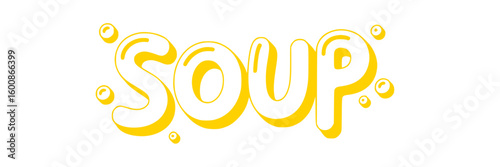 Yummy Soup Illustration.