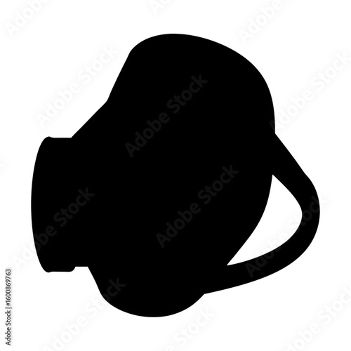 Silhouette of an Oxygen Tank Self Contained Breathing Apparatus for Firefighters