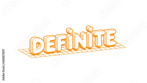 Definite 3D Text.