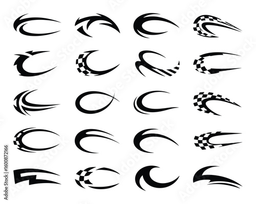 modern motorsports logo collection