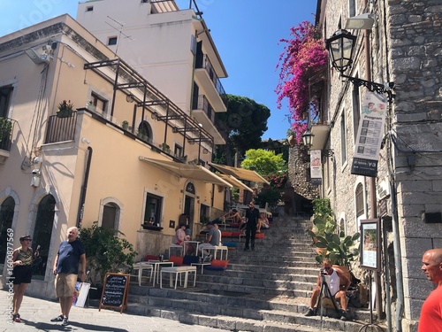 Corso umberto I street, Taormina, Sicily
