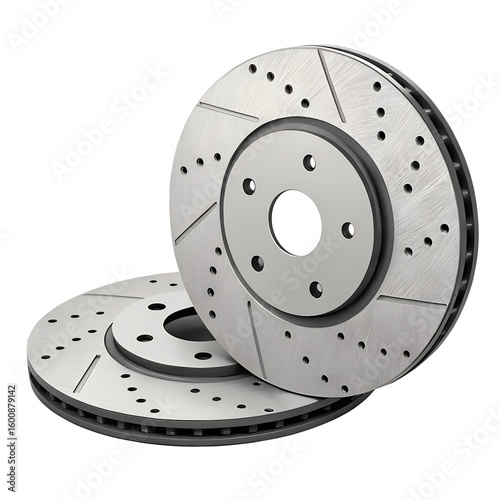 A set of brake pads. isolated on a transparent background