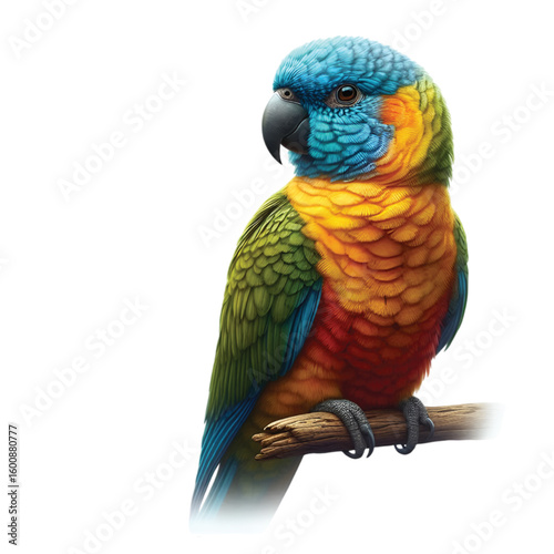 a realistic parrots bird vector