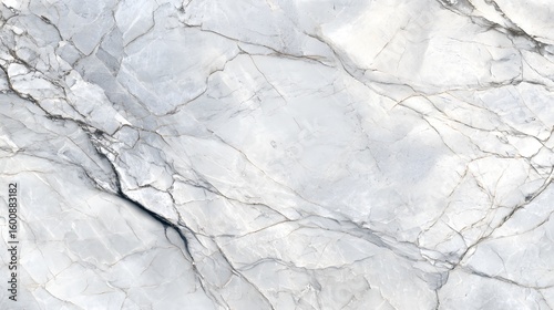 Marble stone slab texture top view image of polished white marble subtle grey veins isolated on seamless white studio background high resolution clarity and surface realism