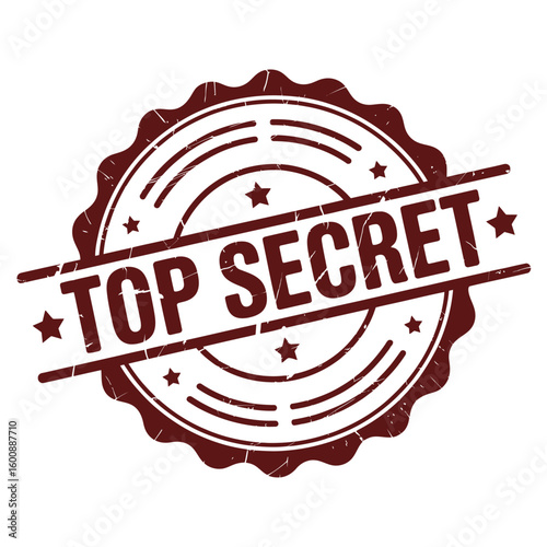 Official top secret stamp seal emblem