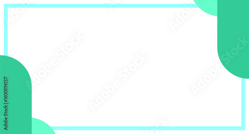 abstract background vector illustration with green frame