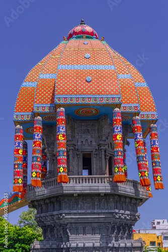 Valluvar Kottam after newly renovated 2025 is a monument in Chennai, dedicated to the classical Tamil poet-philosopher Thiruvalluvar, who penned his well-known Thirukkural more than 2,000 years ago.