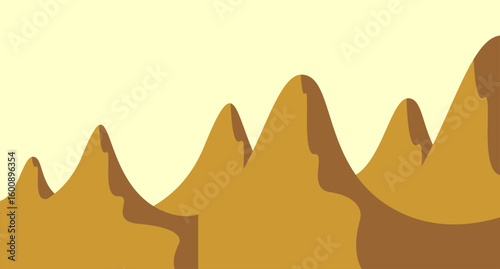brown stone hill background vector illustration
