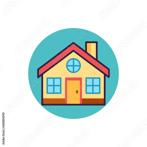 home icon vector art illustration
