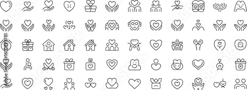 Love and Affection Icons: Heartfelt Symbols for Relationships and Care