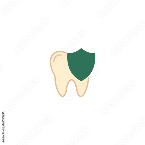 Strong dental protection and tooth health concept for excellent oral care and hygiene illustration.