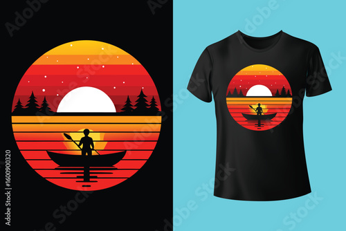 Grey tshirt design medieval ship sailing ocean waves