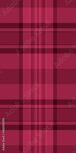 Stripe fabric background plaid, home seamless tartan texture. Silk vector pattern check textile in red and temptation colors.