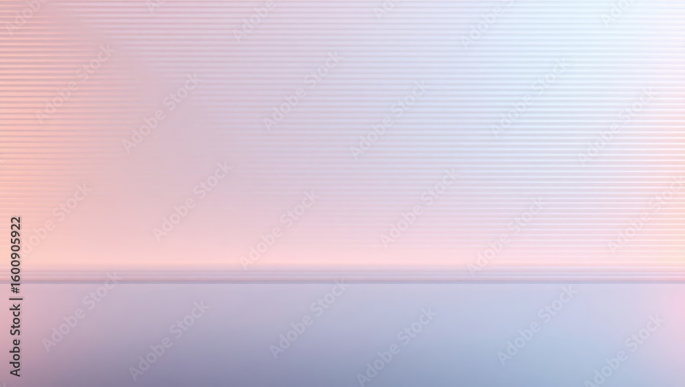 Fototapeta premium Soft pastel gradient background with subtle horizon line
