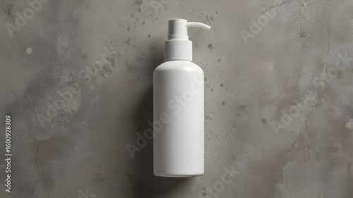 Wallpaper Mural White Pump Bottle on Light Concrete Background Torontodigital.ca