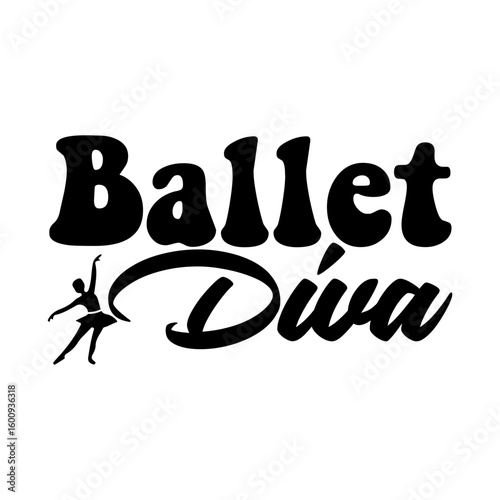 Ballet diva SVG Design
