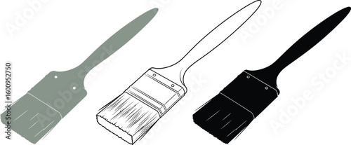 Paint brush painting tool art supply artist equipment painting brush art and craft tool