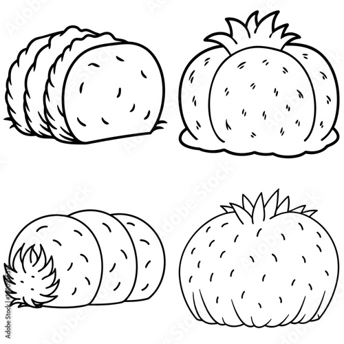 Bale of Hay Coloring Page – Haystack Outline for Kids