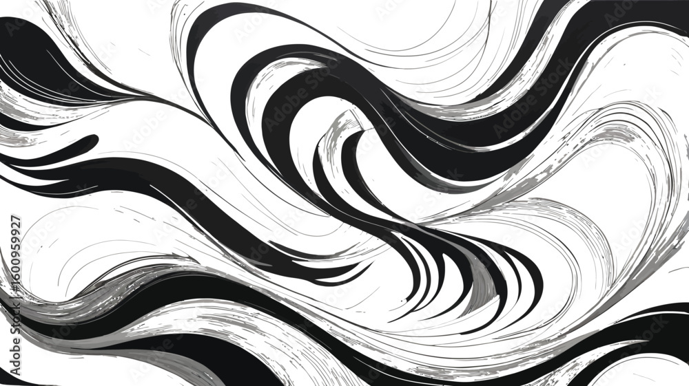 Fototapeta premium Abstract geometric composition with vibrant color accents and clean typography